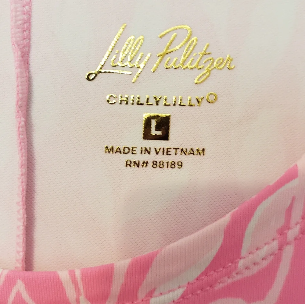 Lilly Pulitzer Pink and White ChillyLilly Dress - Picture 3 of 4